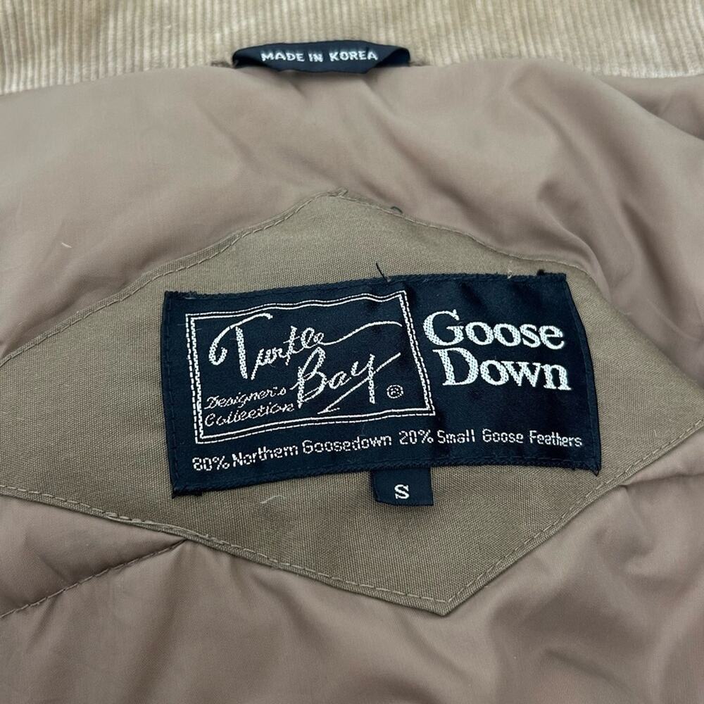 Vintage Turtle Bay Goose Down Mens Puffer Coat Jacket Size Small - Picture 16 of 16
